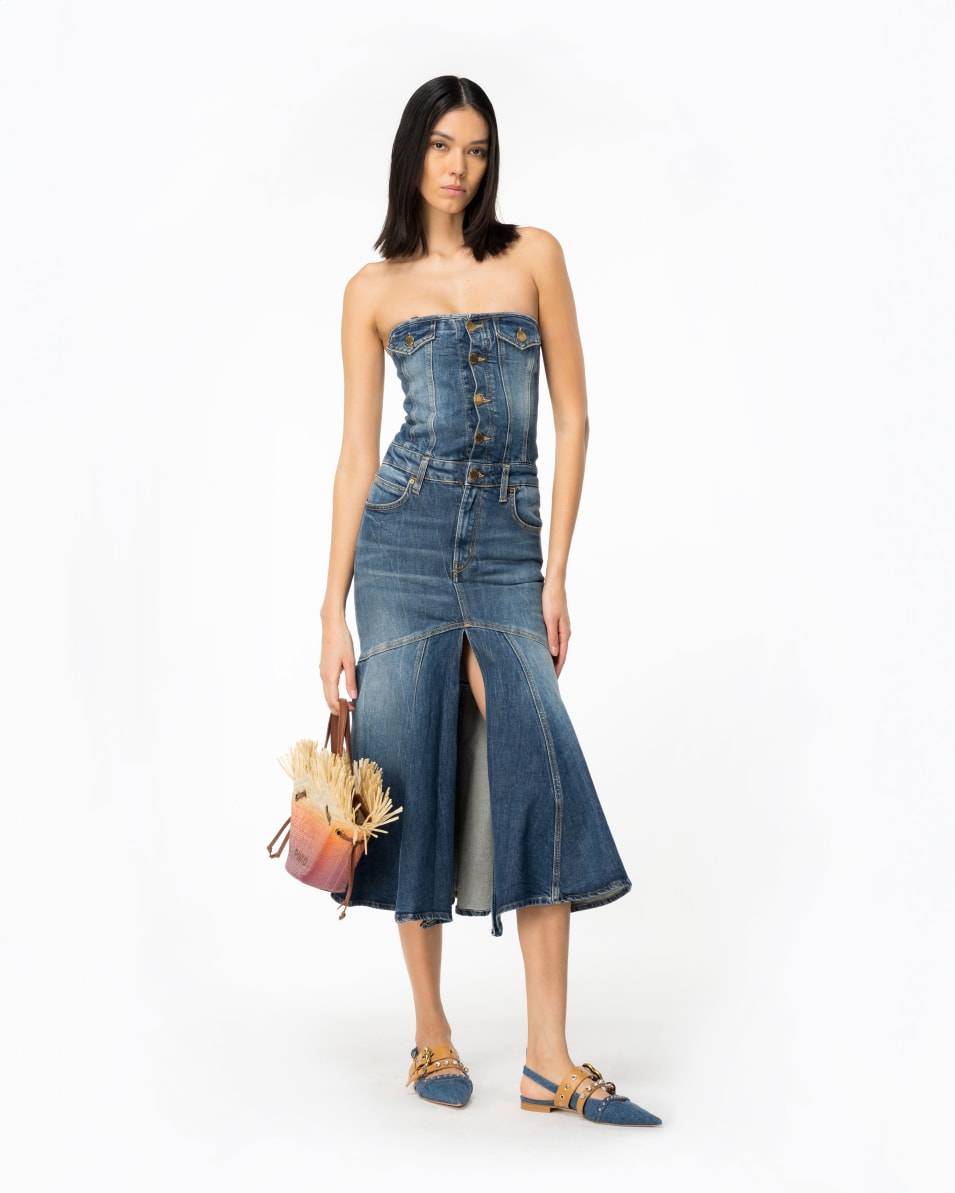 Pinko Midikleid Denim Vintage Letzte 3 Tage
