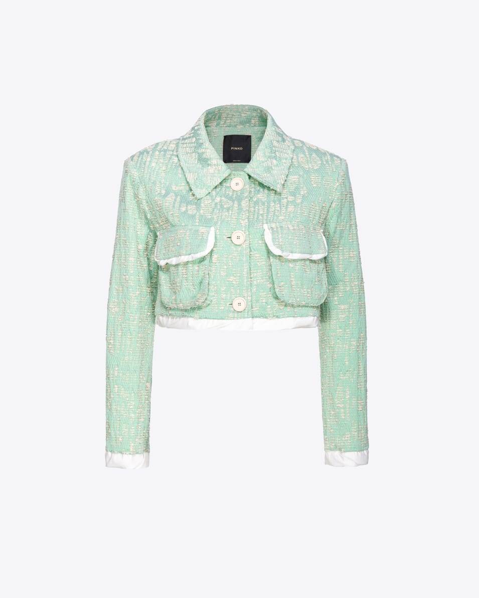 Pinko Kurzjacke Lurex-Flechtgewebe Auslauf
