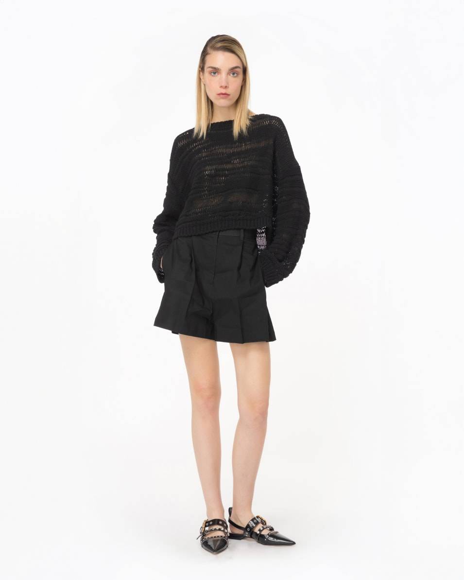 Pinko Kurzer Pulli aus Baumwollmix Günstiger Verkauf