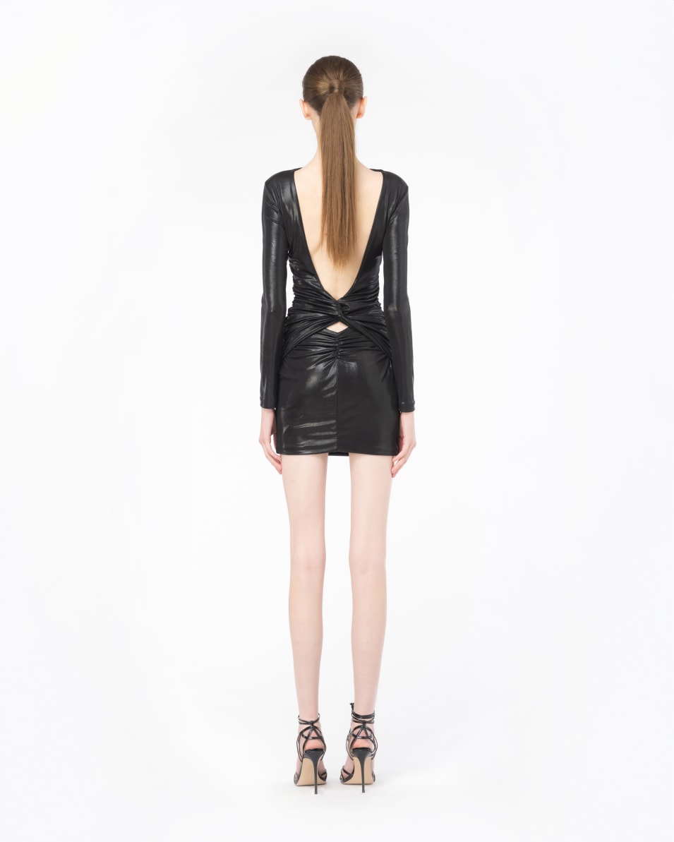 Pinko Minikleid aus beschichtetem Jersey Sonderangebot