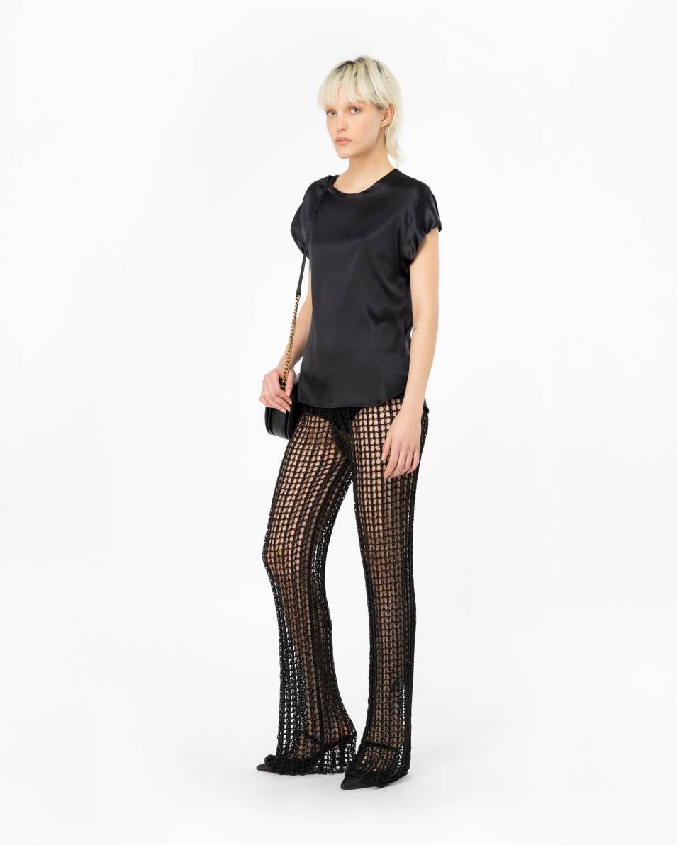 Pinko Hose Schnurnetz glänzend Blitzangebot
