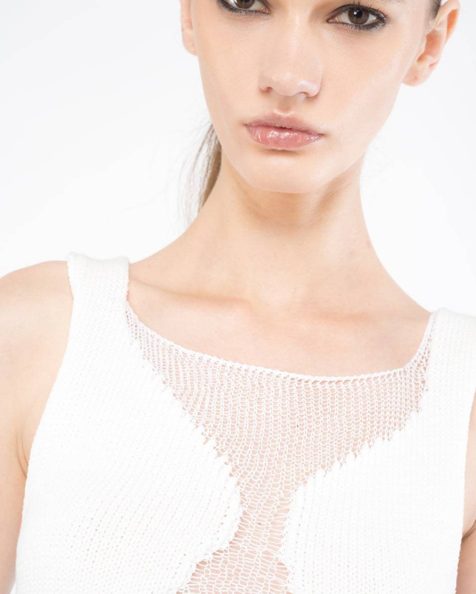 Pinko Netz-Top Patch transparent Saisonale Angebote