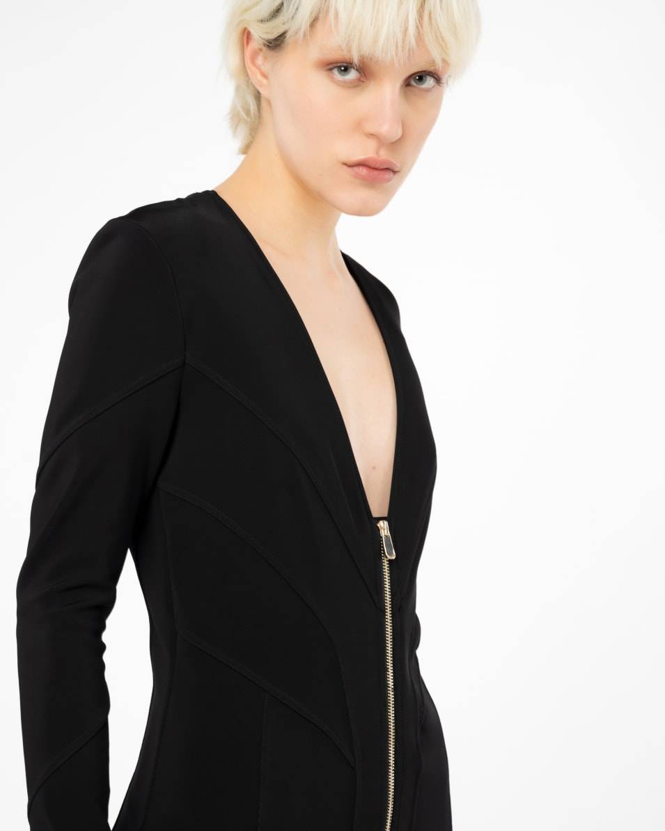 Pinko Midikleid mit Steppnähten Tiefpreis