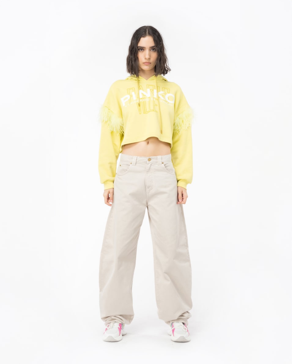 Pinko Sweatshirt PINKO Cities mit Federn Neueste Stile