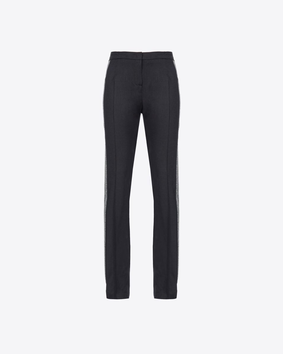 Pinko Hose mit strassbesetztem Galonstreifen Zeitbegrenzte Promotion