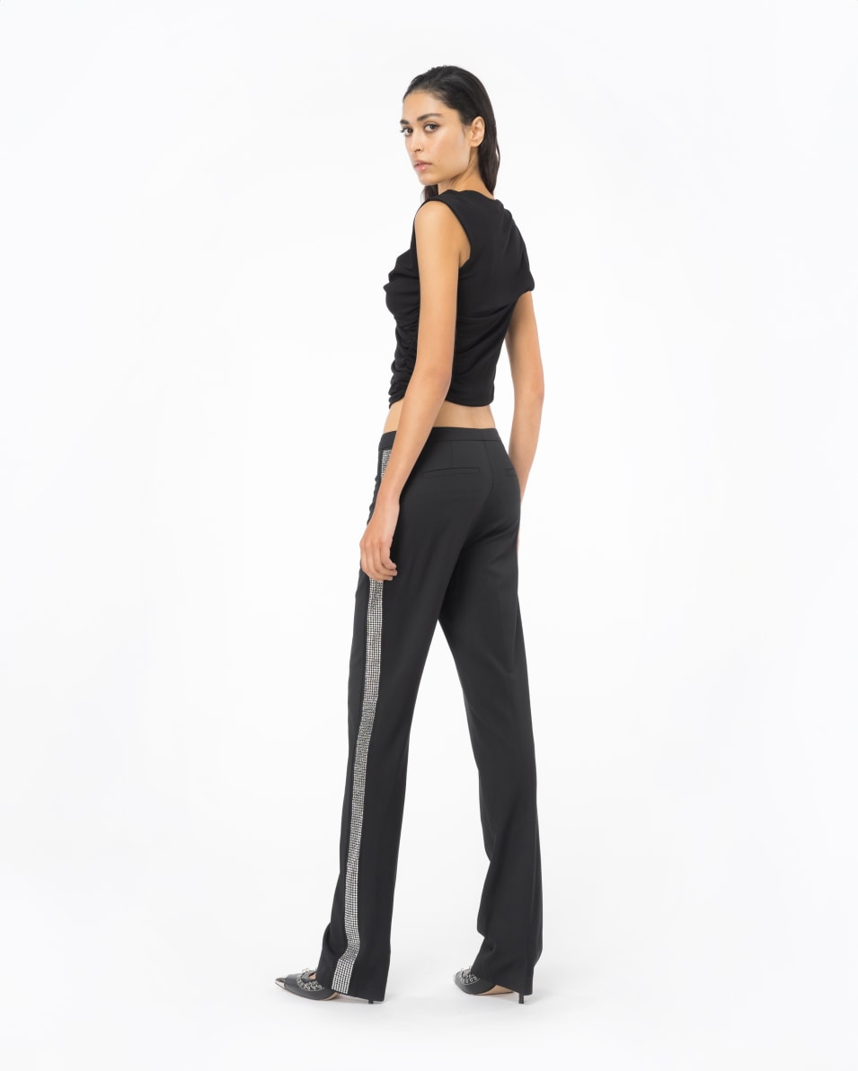 Pinko Hose mit strassbesetztem Galonstreifen Zeitbegrenzte Promotion