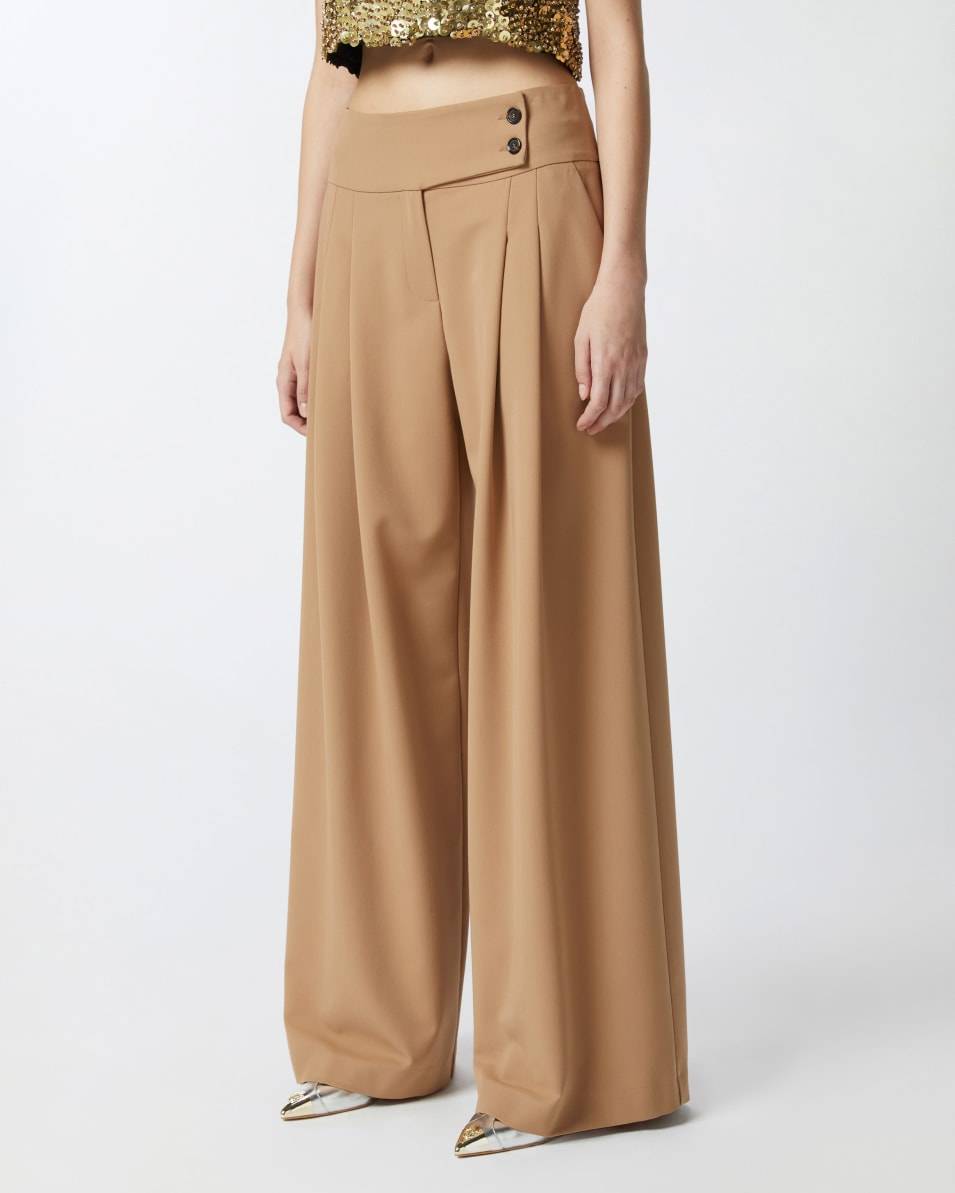 Pinko Elegante Hose mit weitem Bein und Bundfalten Super Rabatt
