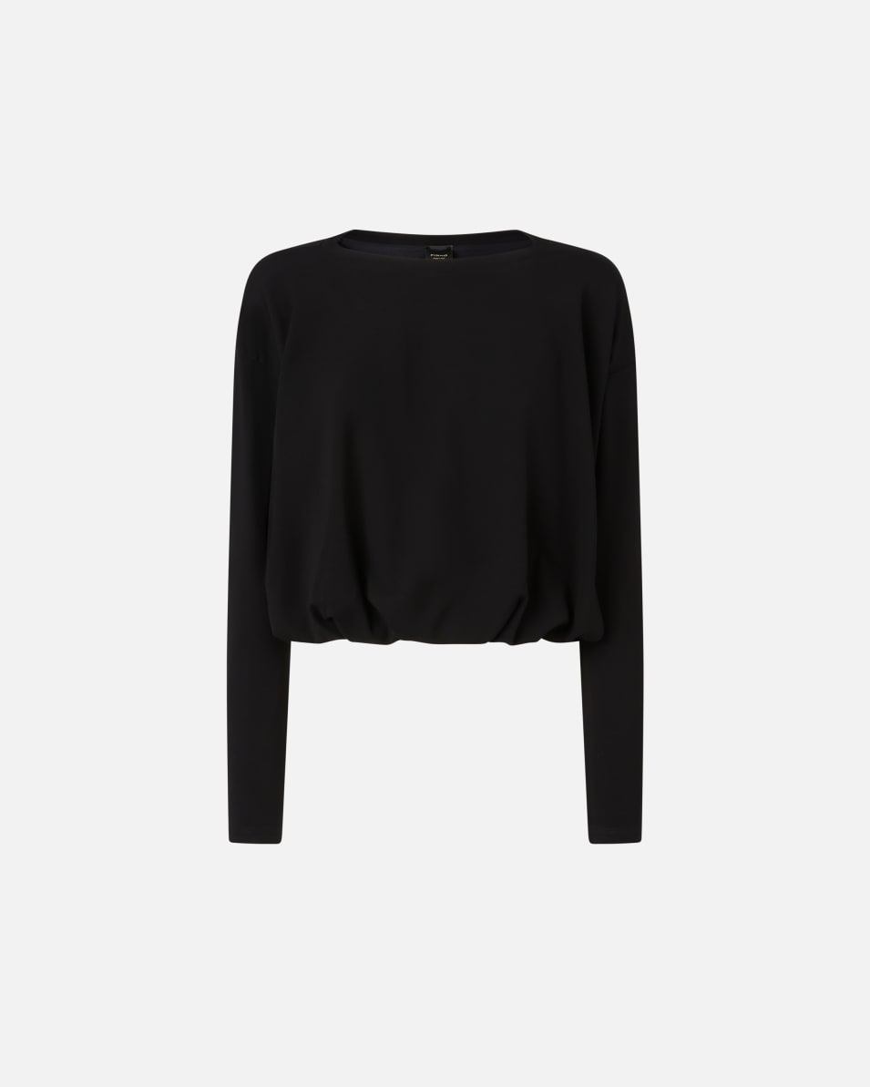 Pinko Pullover aus fließendem Jersey mit Drapierung Begrenzt auf 3 Tage