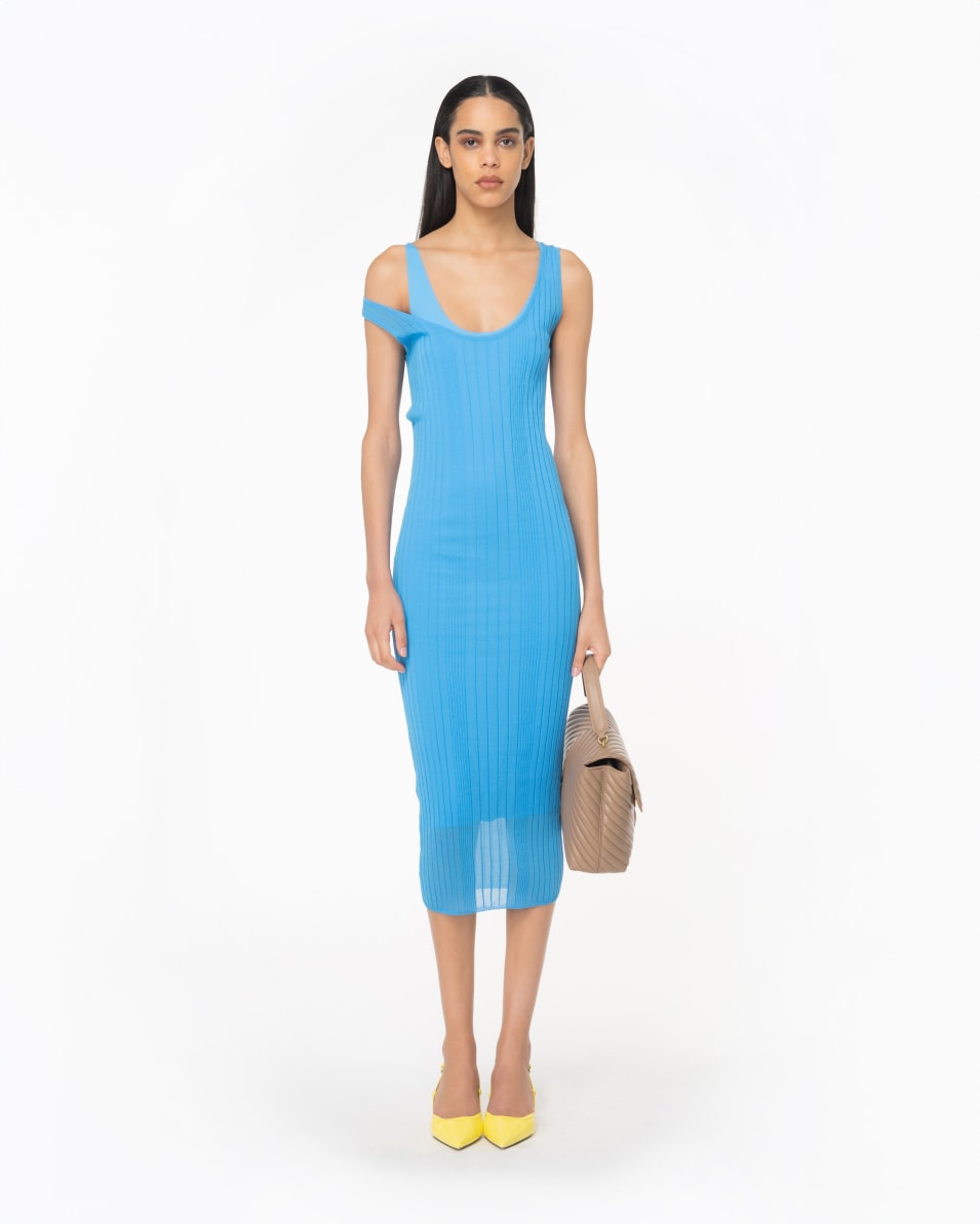 Pinko Midikleid aus transparentem Crêpe Limitierter Zeitrabatt