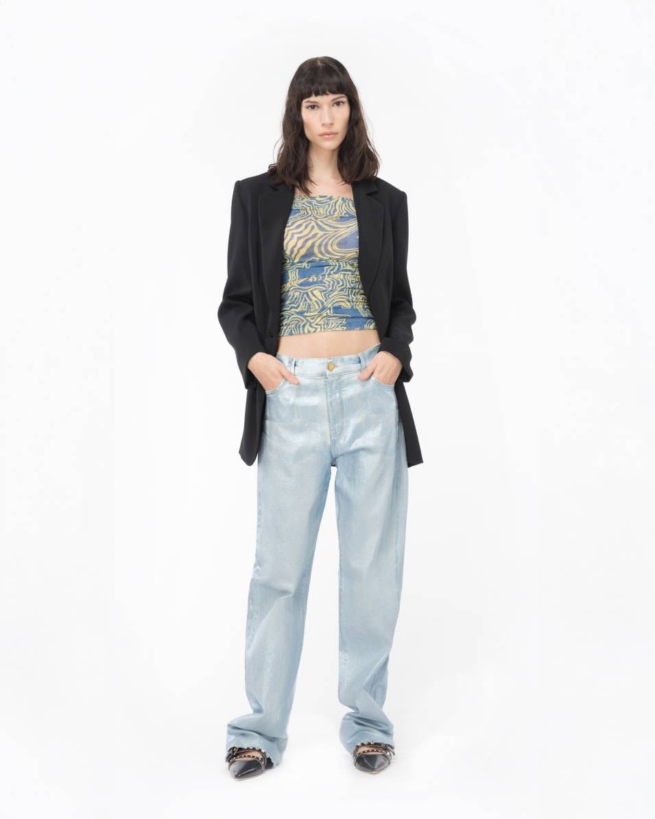 Pinko Jeans Straight Shining Denim Fabrikpreis