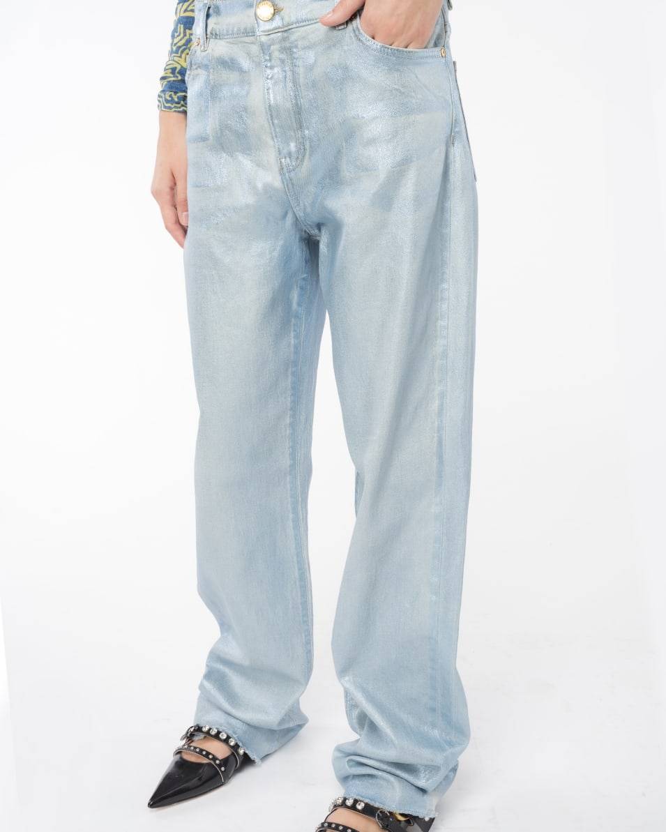 Pinko Jeans Straight Shining Denim Fabrikpreis