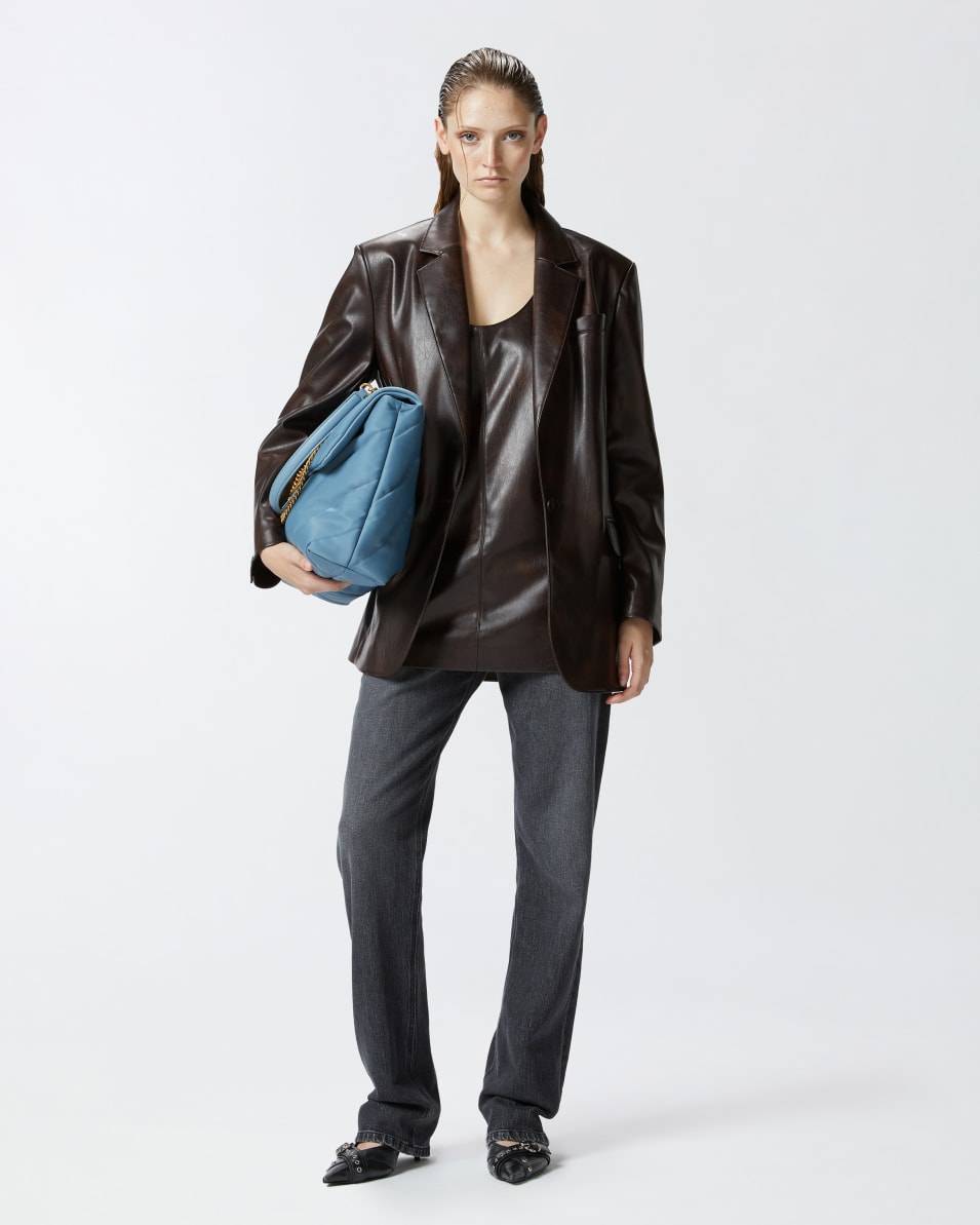 Pinko Classic leather-effect fabric blazer Exklusivangebot
