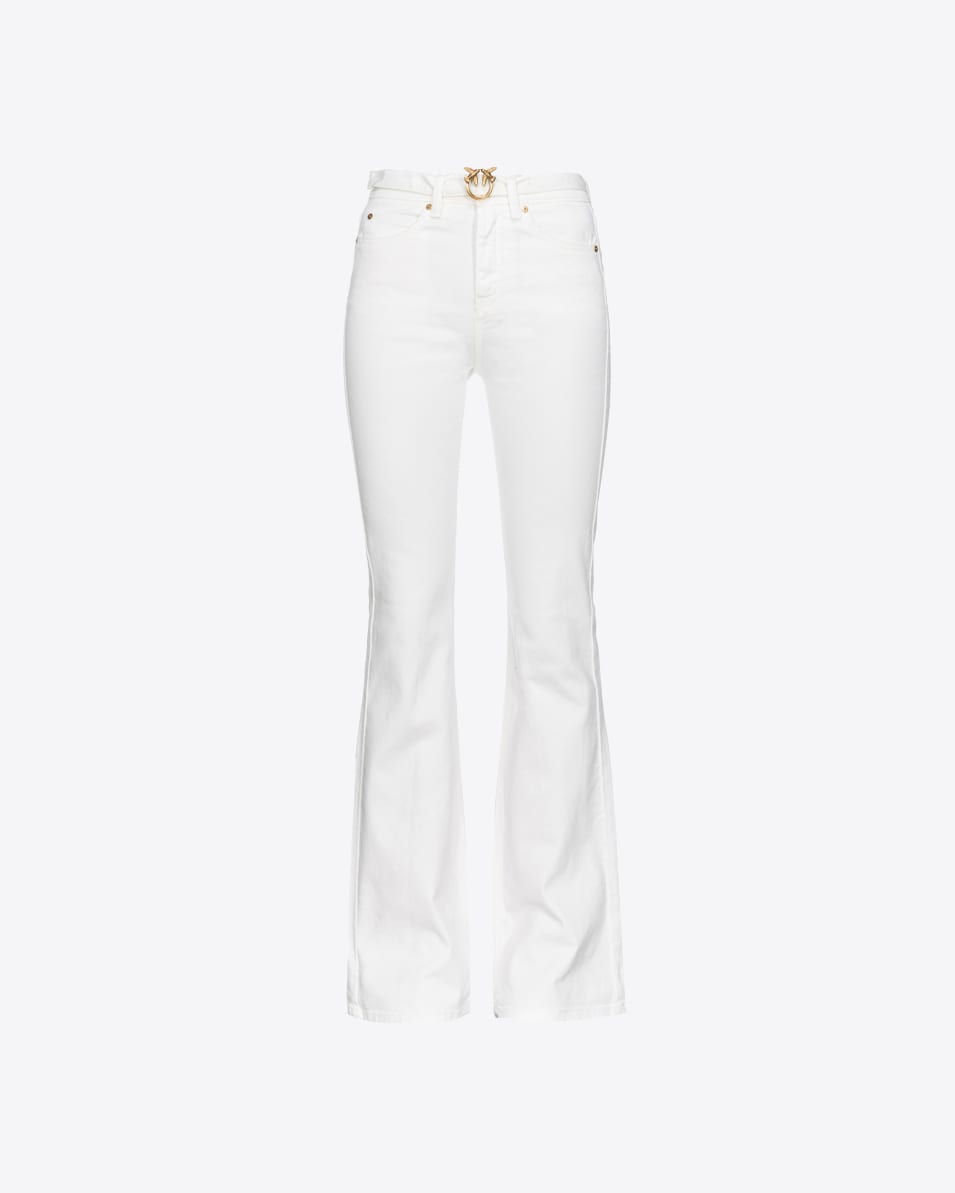 Pinko Ausgestellte Hose Bull Stretch mit Gürtel Wochenangebot