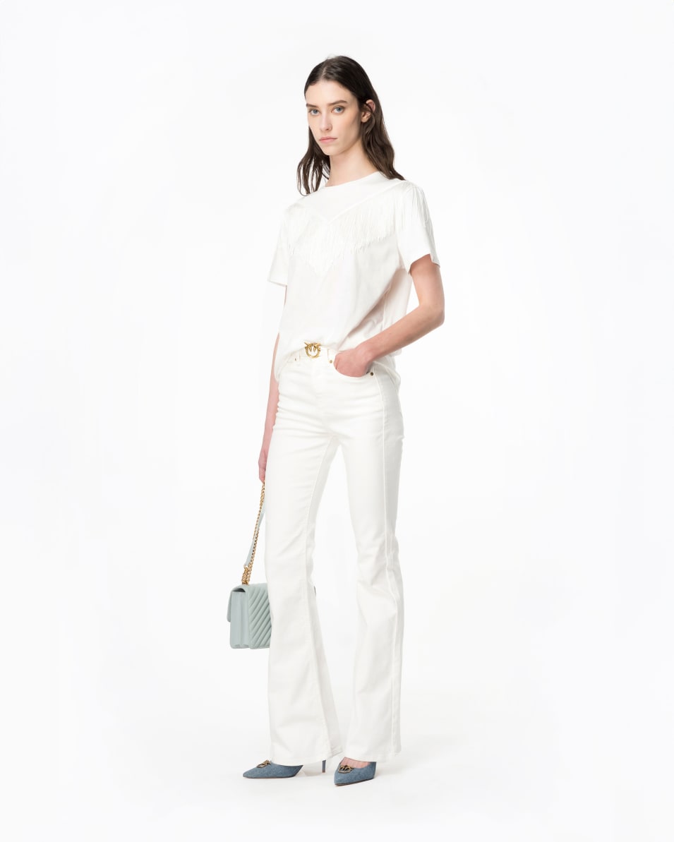 Pinko Ausgestellte Hose Bull Stretch mit Gürtel Wochenangebot