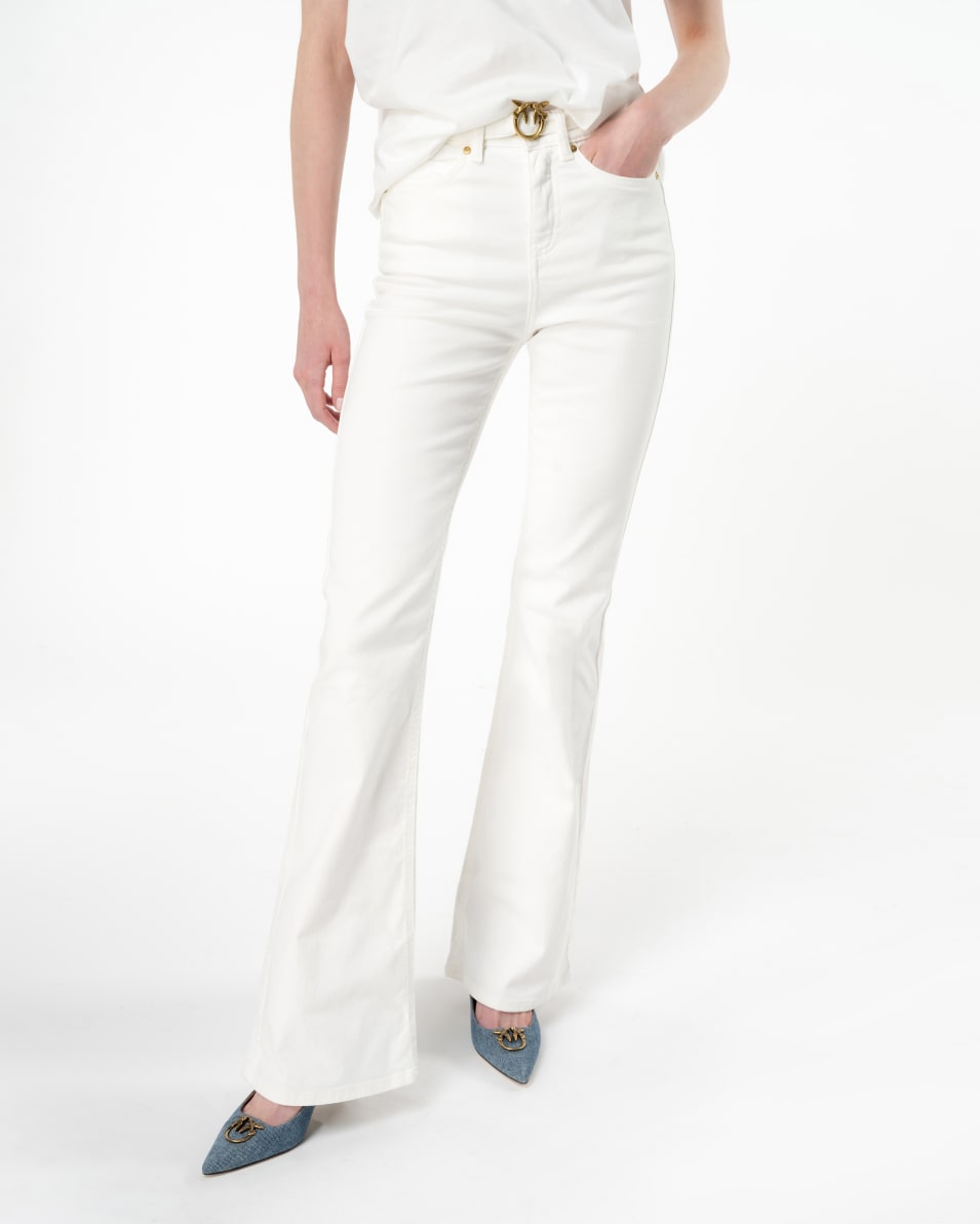 Pinko Ausgestellte Hose Bull Stretch mit Gürtel Wochenangebot