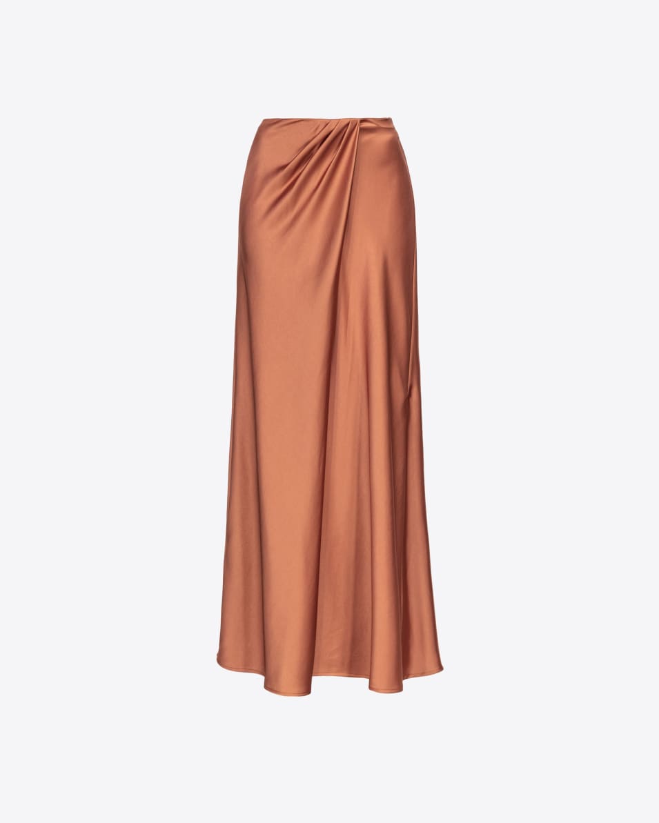Pinko Eleganter Rock aus strukturiertem Satin Neueste Stile
