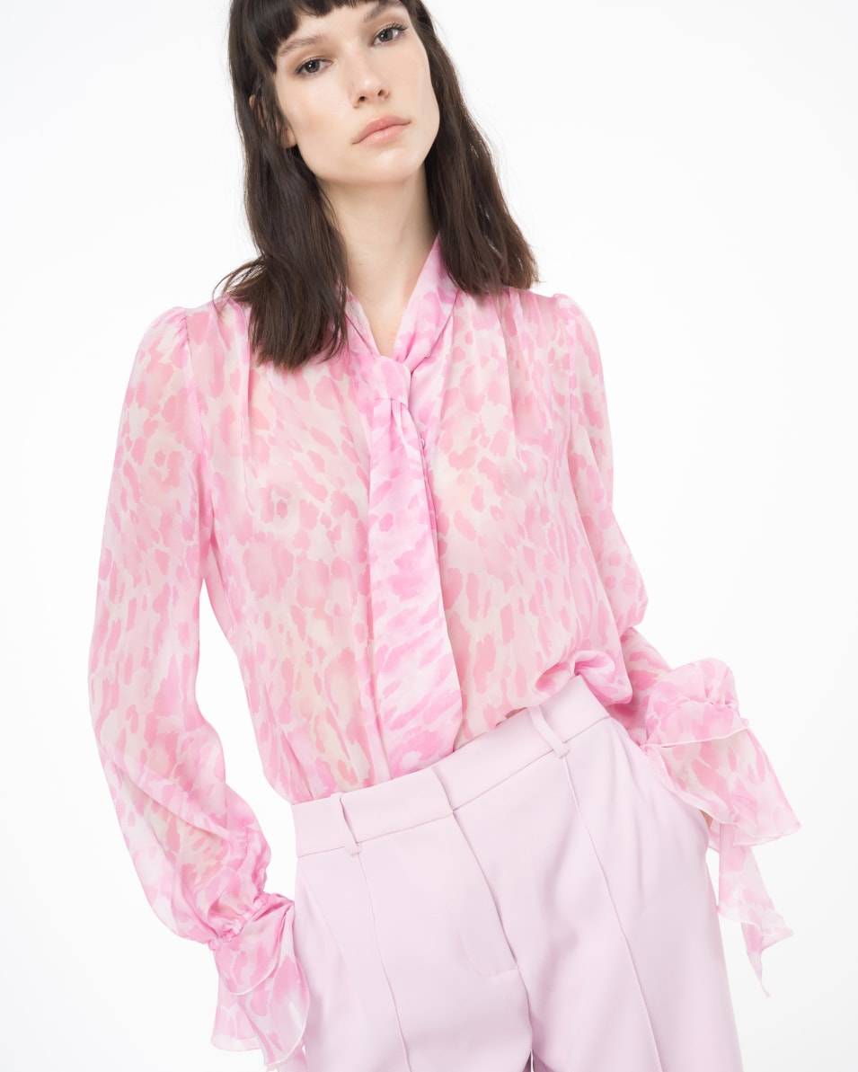 Pinko Bedruckte Chiffonbluse Letzter Tag