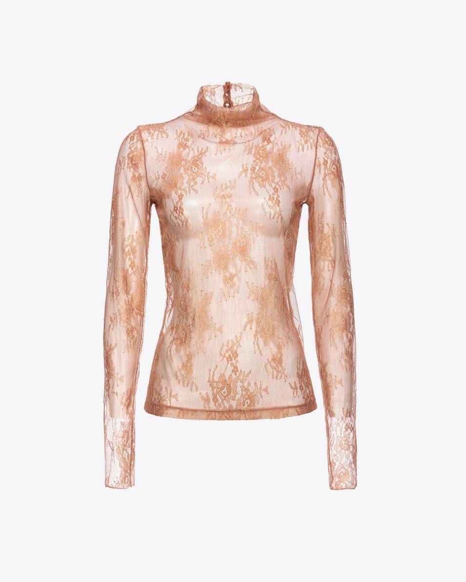 Pinko Pullover aus Metallic-Spitze Sonderangebot der Fabrik