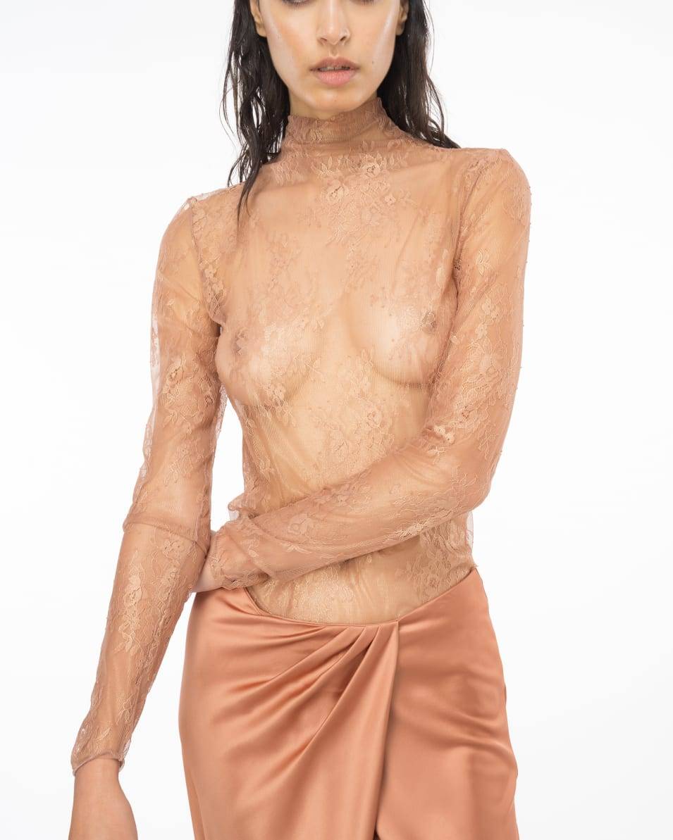Pinko Pullover aus Metallic-Spitze Sonderangebot der Fabrik