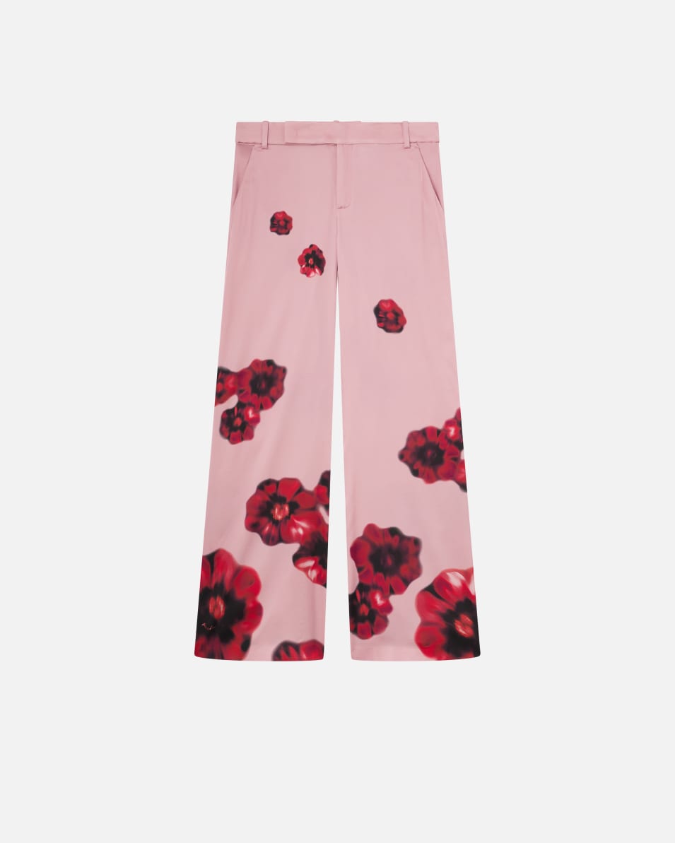 Pinko Satinhose mit Blumenprint Riesige Rabatte