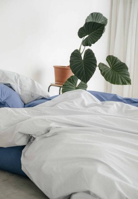 Melawear Perkal Bettwäsche Set MAJULI Stripes Sonderangebot der Fabrik