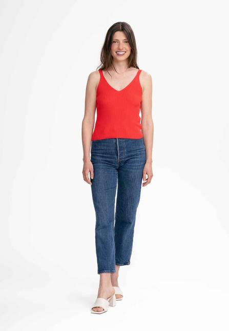 Melawear V-Neck Strick Top RHADA Limitierter Zeitrabatt