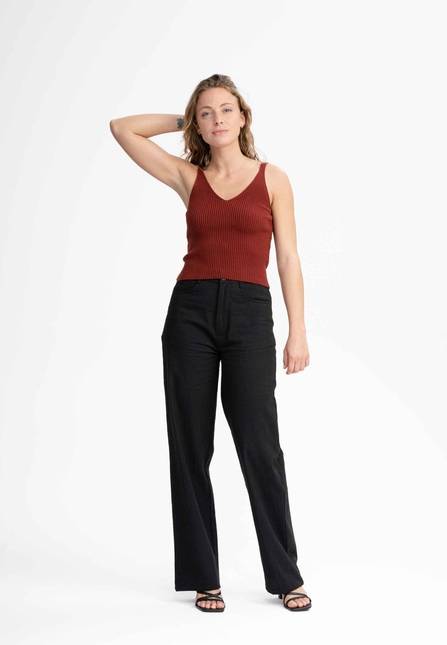 Melawear V-Neck Strick Top RHADA Fabrik Onlineshop