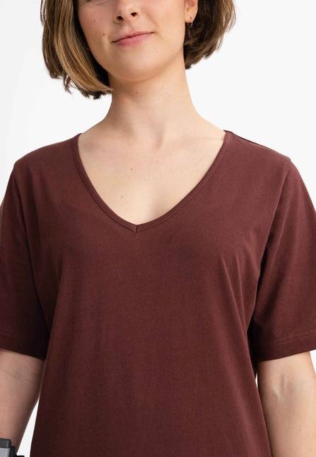 Melawear Damen V-Neck Kleid JANITRA Sonderangebot