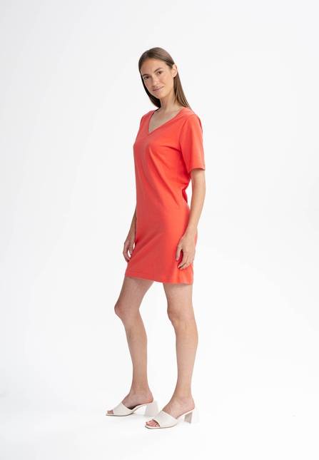 Melawear Damen V-Neck Kleid JANITRA Rabatt