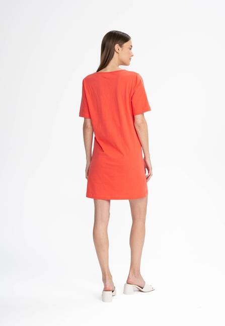 Melawear Damen V-Neck Kleid JANITRA Rabatt