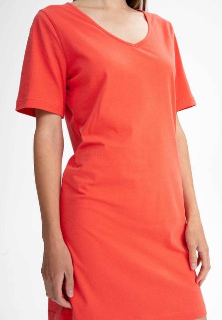 Melawear Damen V-Neck Kleid JANITRA Rabatt