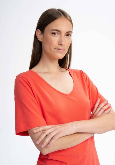 Melawear Damen V-Neck Kleid JANITRA Rabatt