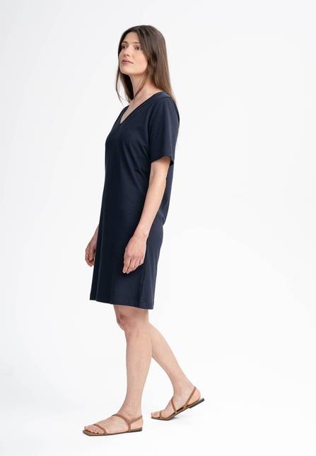 Melawear Damen V-Neck Kleid JANITRA Versandkostenfrei