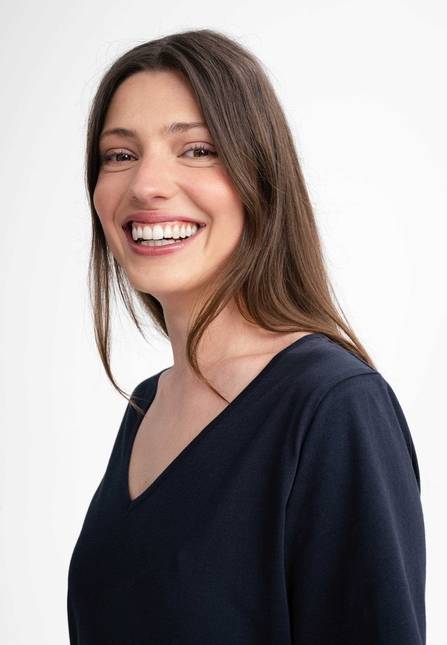 Melawear Damen V-Neck Kleid JANITRA Versandkostenfrei