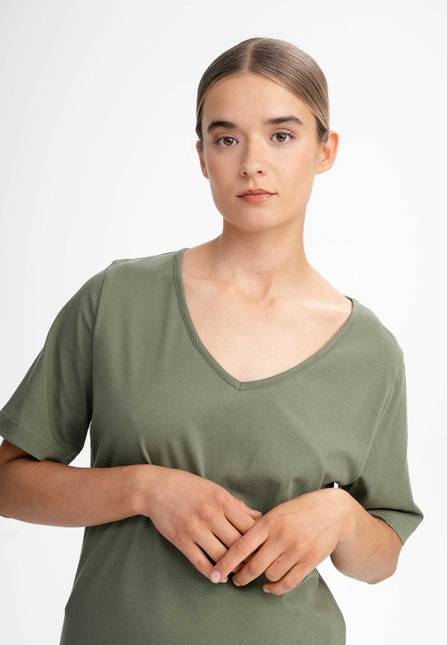 Melawear Damen V-Neck Kleid JANITRA Großer Ausverkauf