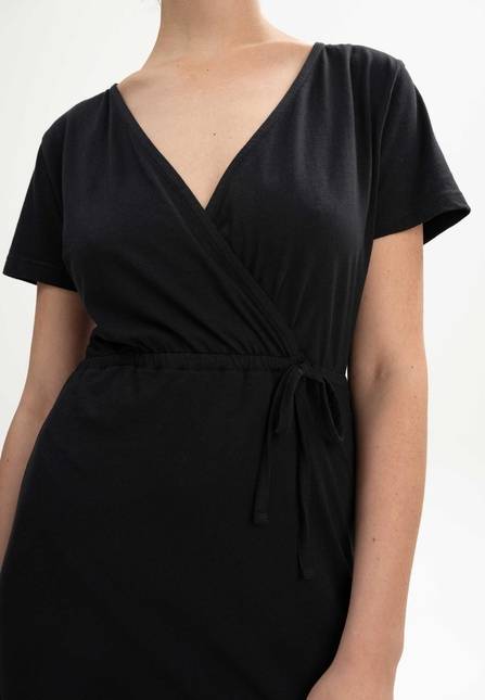 Melawear V-Neck Kleid lang SHREOSHI Weihnachtsangebot