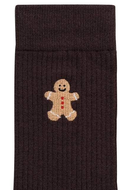 Melawear Unisex Gerippte Socken Stickerei 1er Pack Vatertagsangebot
