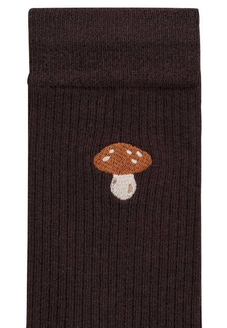 Melawear Unisex Gerippte Socken Stickerei 1er Pack Jubiläumsangebot