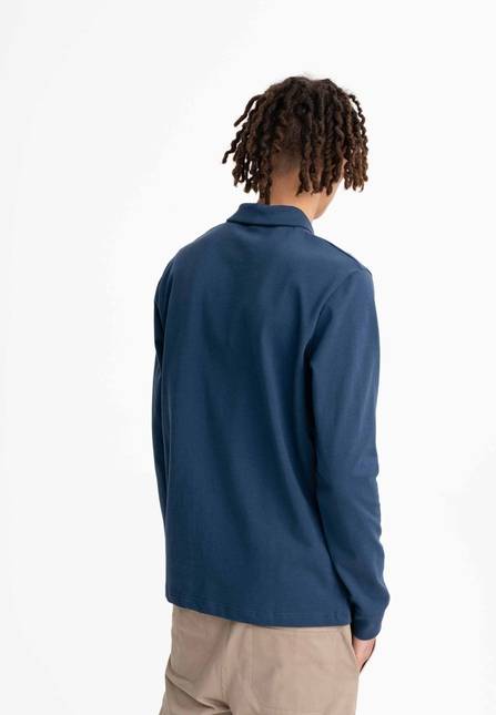 Melawear Herren Langarm Polo Shirt DIVIT Schlussverkauf