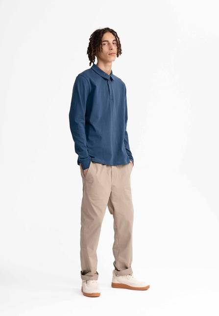 Melawear Herren Langarm Polo Shirt DIVIT Schlussverkauf