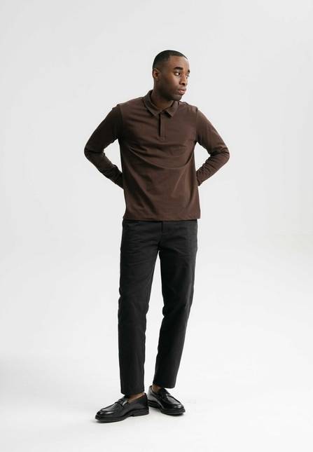 Melawear Herren Langarm Polo Shirt DIVIT Günstiger Verkauf
