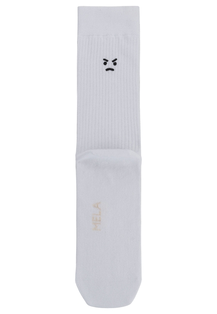 Melawear Unisex Gerippte Socken Stickerei 5er Pack Online Shopping