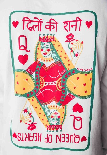 Melawear Oversized Langarmshirt Artist Edition Anjali Neueste Mode