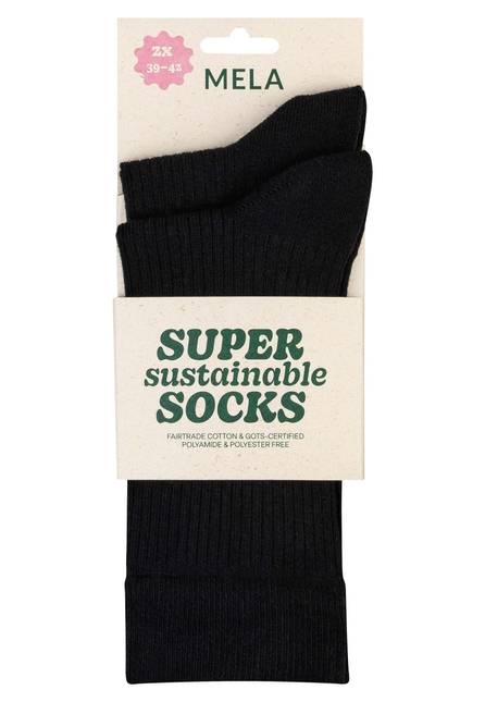 Melawear Gerippte Socken 2er Pack Blitzangebot