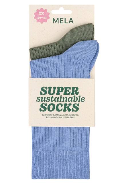 Melawear Gerippte Socken 2er Pack Bestseller