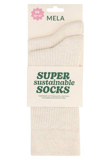 Melawear Gerippte Socken 2er Pack Saisonale Angebote