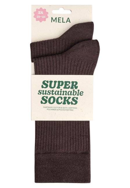 Melawear Gerippte Socken 2er Pack Kauf eins, bekomm eins gratis