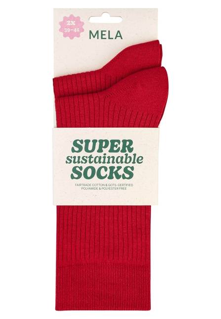 Melawear Gerippte Socken 2er Pack Tägliche Deals