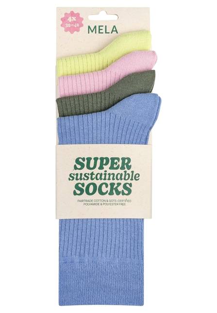Melawear Gerippte Socken 4er Pack Wochenangebot