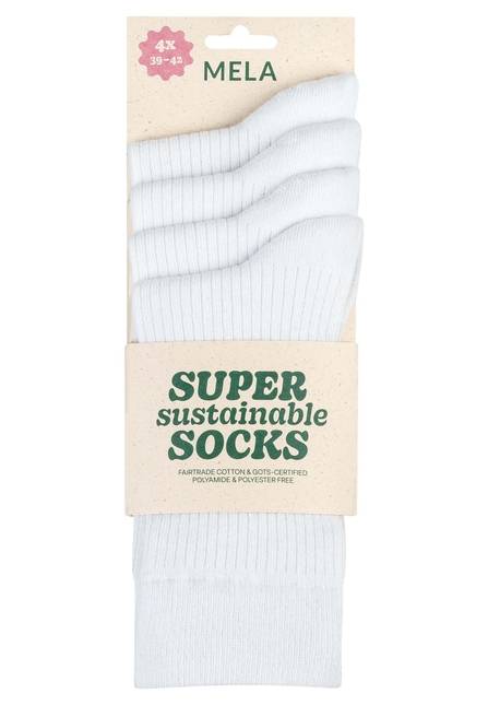 Melawear Gerippte Socken 4er Pack Kostenlose Rückgabe